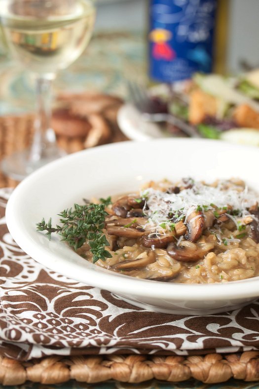 One-Pot Mushroom Thyme Risotto