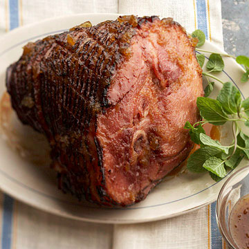 Honey-Glazed Ham with Apple Chutney