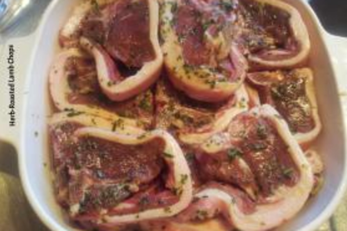 Savory Herb-Roasted Lamb Chops with Lemon