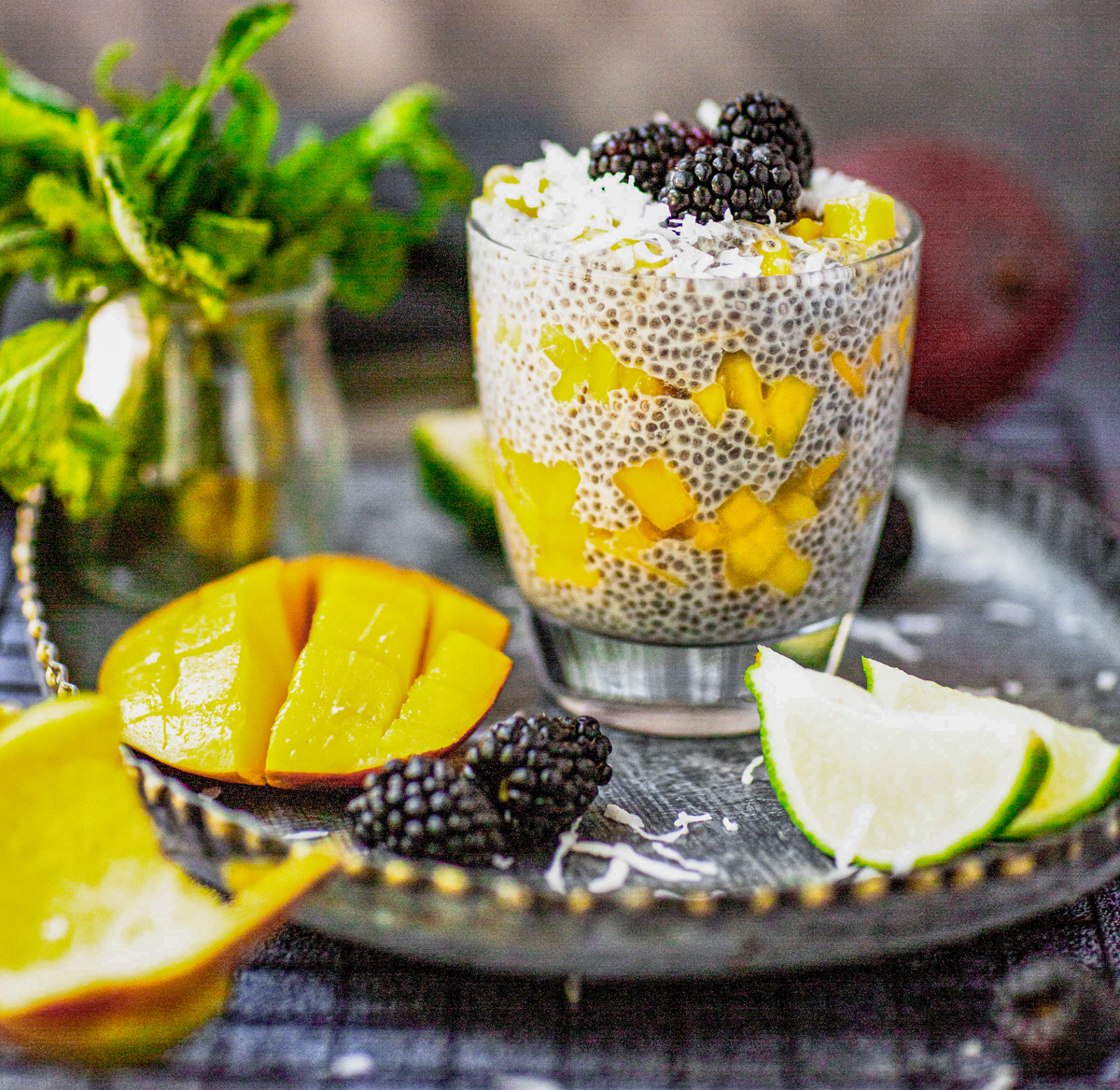 Mango-Chia Seed Pudding