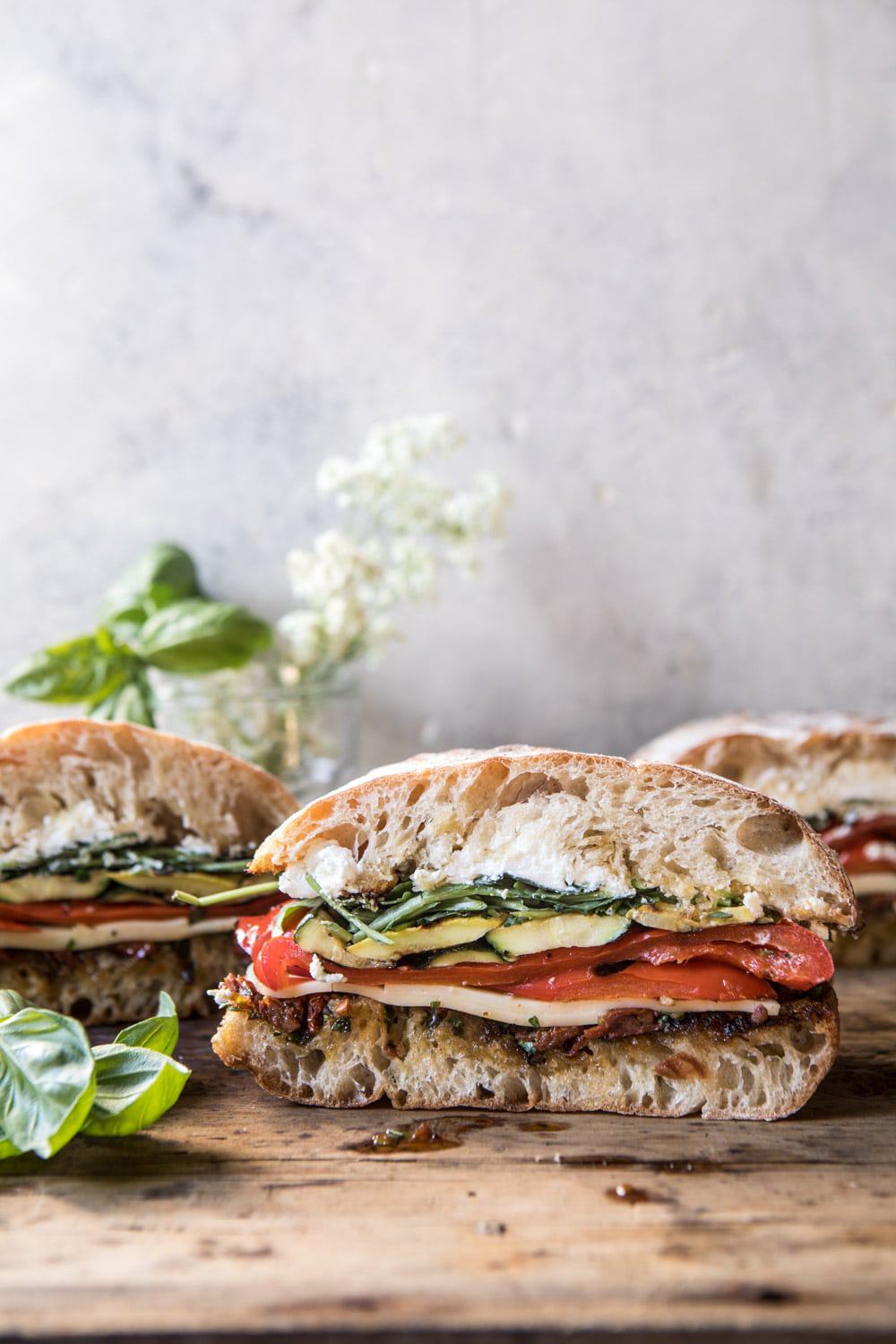Vegetarian Half-Smoke Sandwich with Spiced Tomato Relish