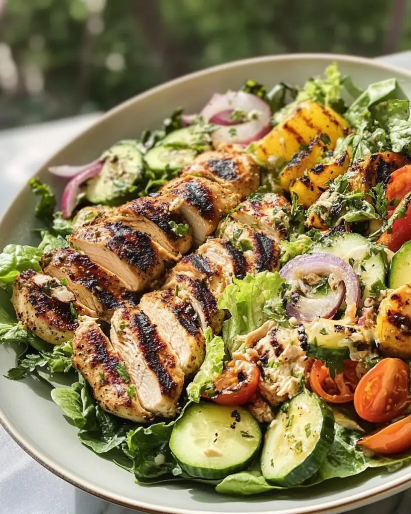 4th of July Grilled Chicken Salad