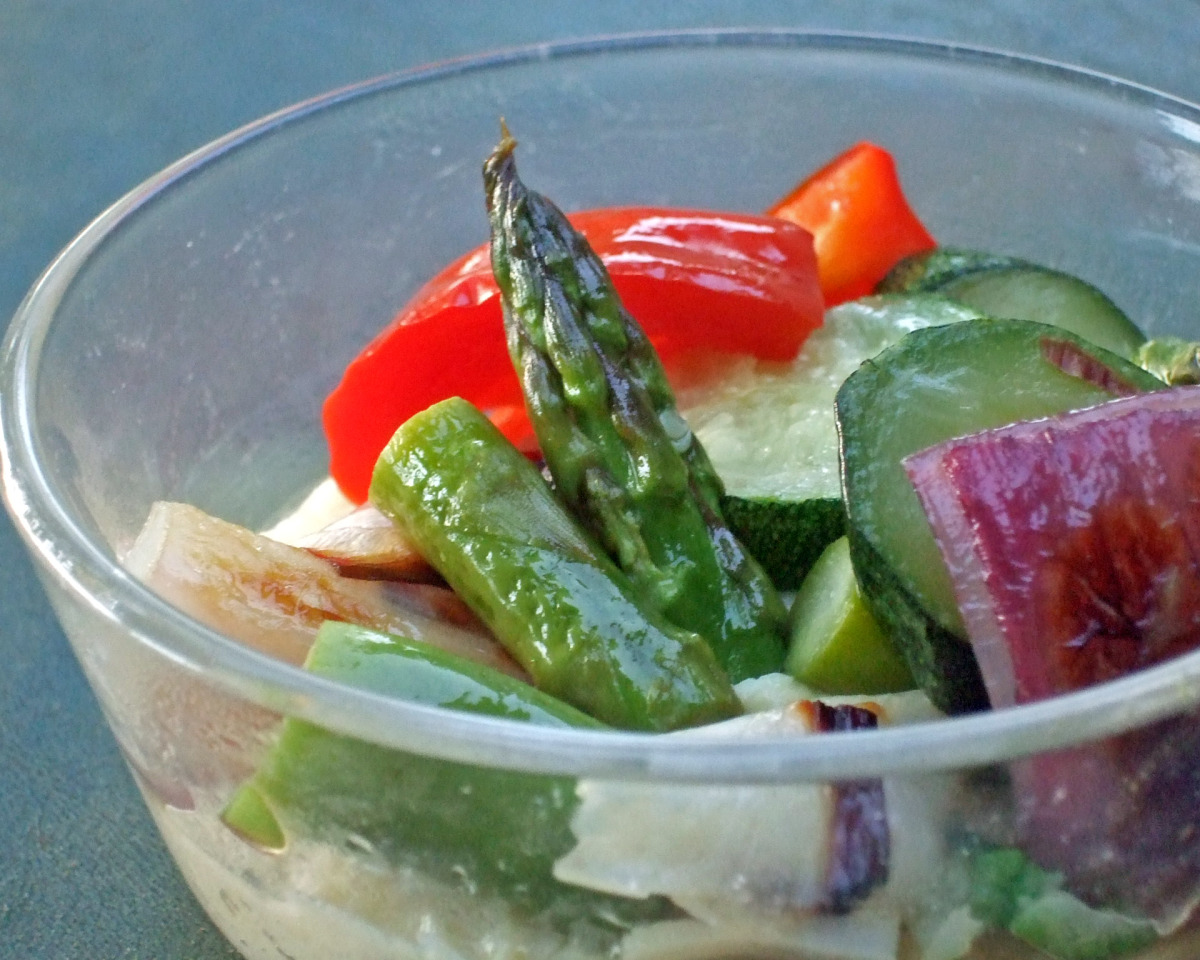Creamy Baked Polenta with Roasted Vegetables