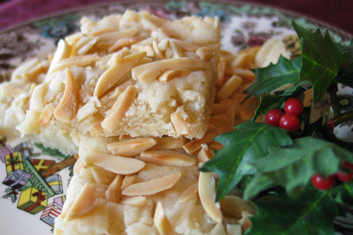 Honey-Roasted Almond Shortbread with Sea Salt