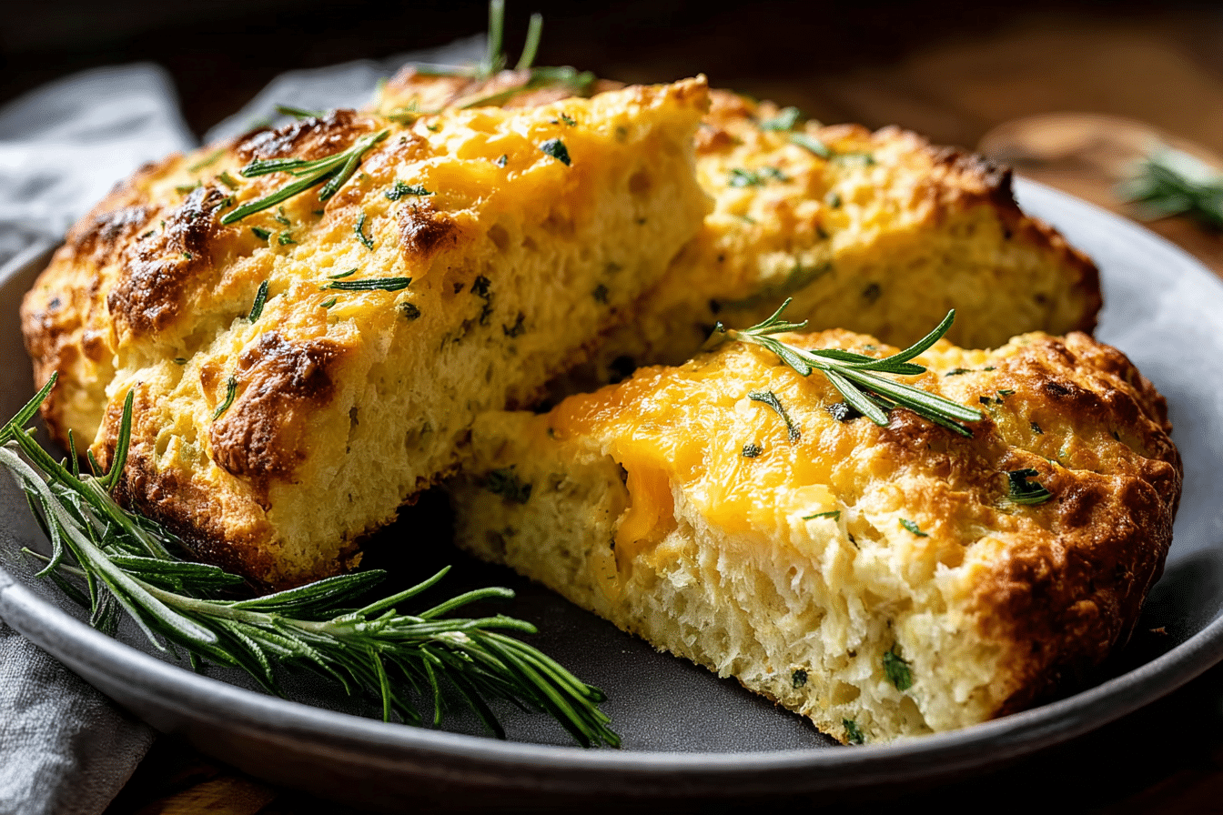 Rosemary Cheddar Soda Bread