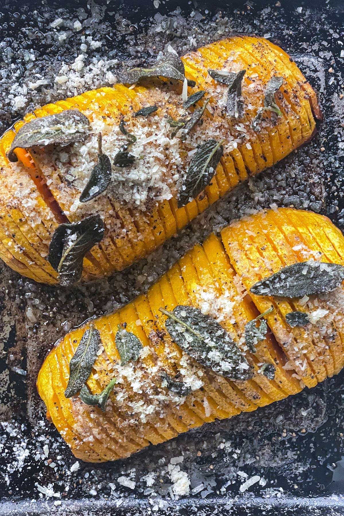 Maple-Glazed Roasted Butternut Squash with Sage