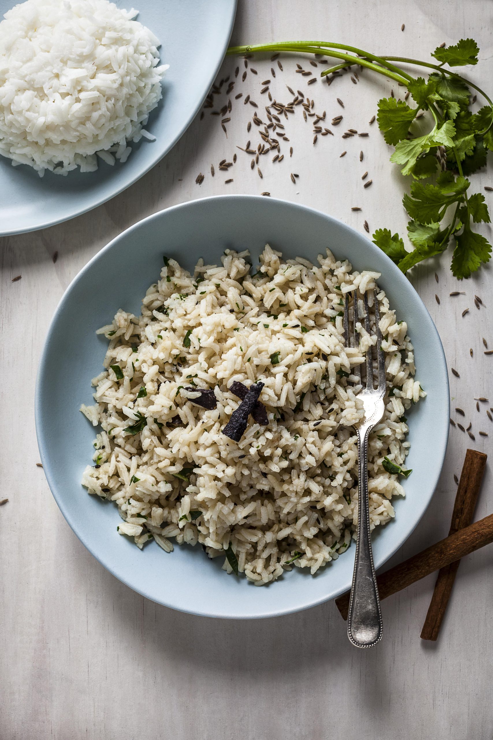 Cumin-Spiced Rice and Bean Bowl