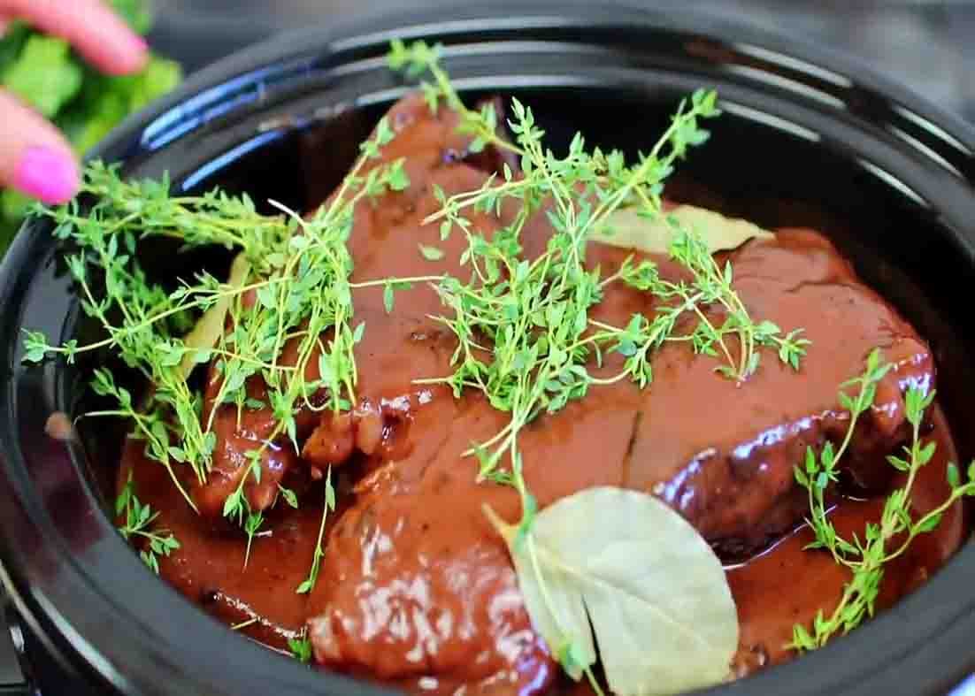 Slow-Roasted Beef Pot Roast with Parsley and Thyme