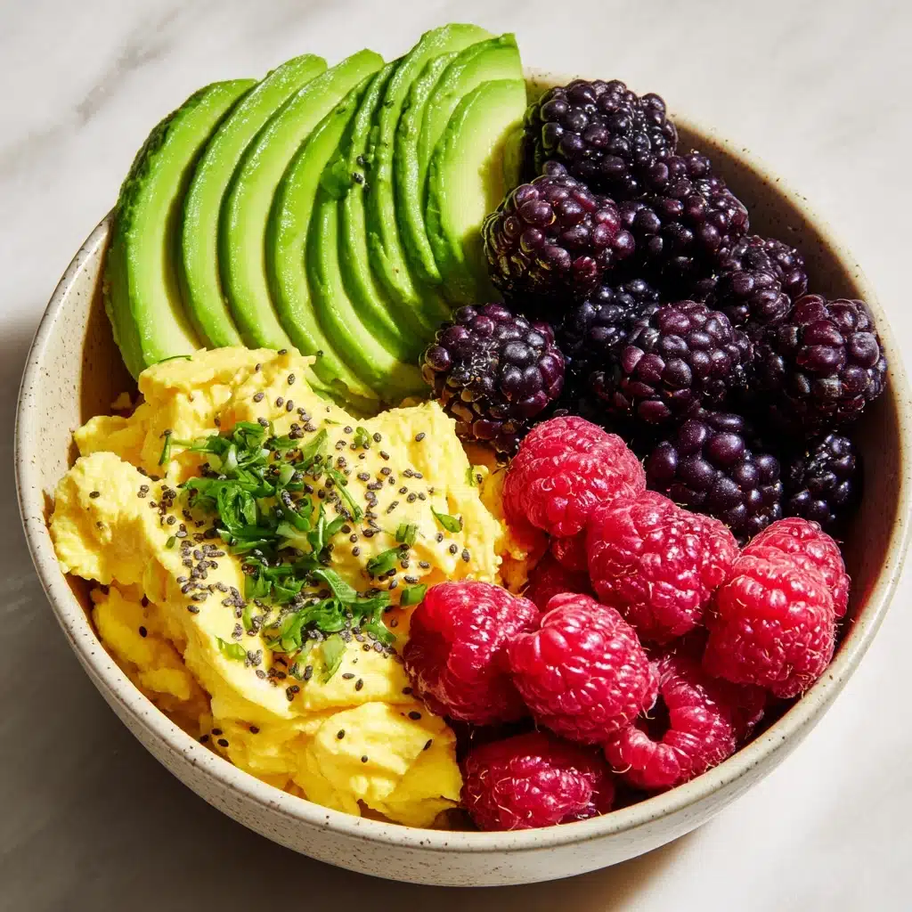 Golden Egg and Berry Stack