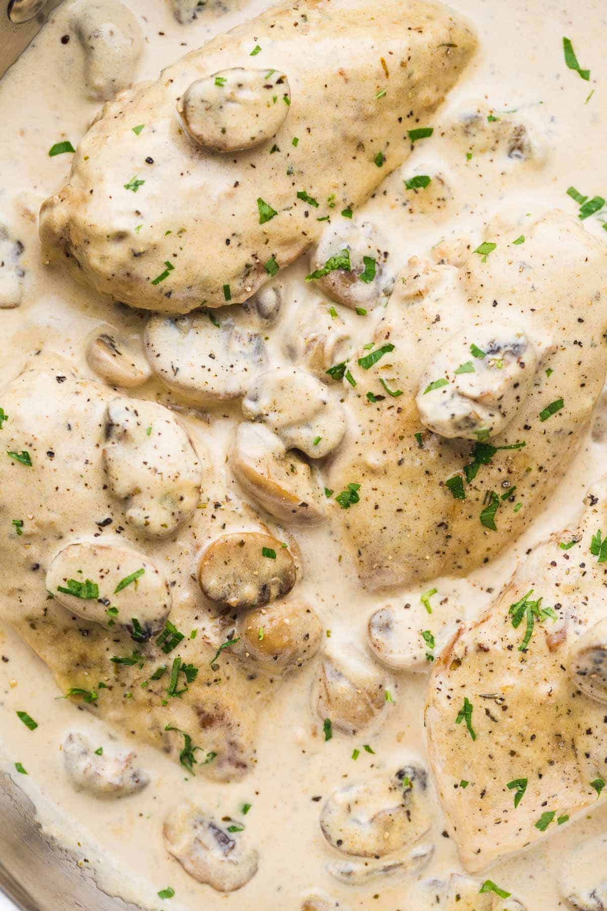 Instant Pot Creamy Mushroom Chicken