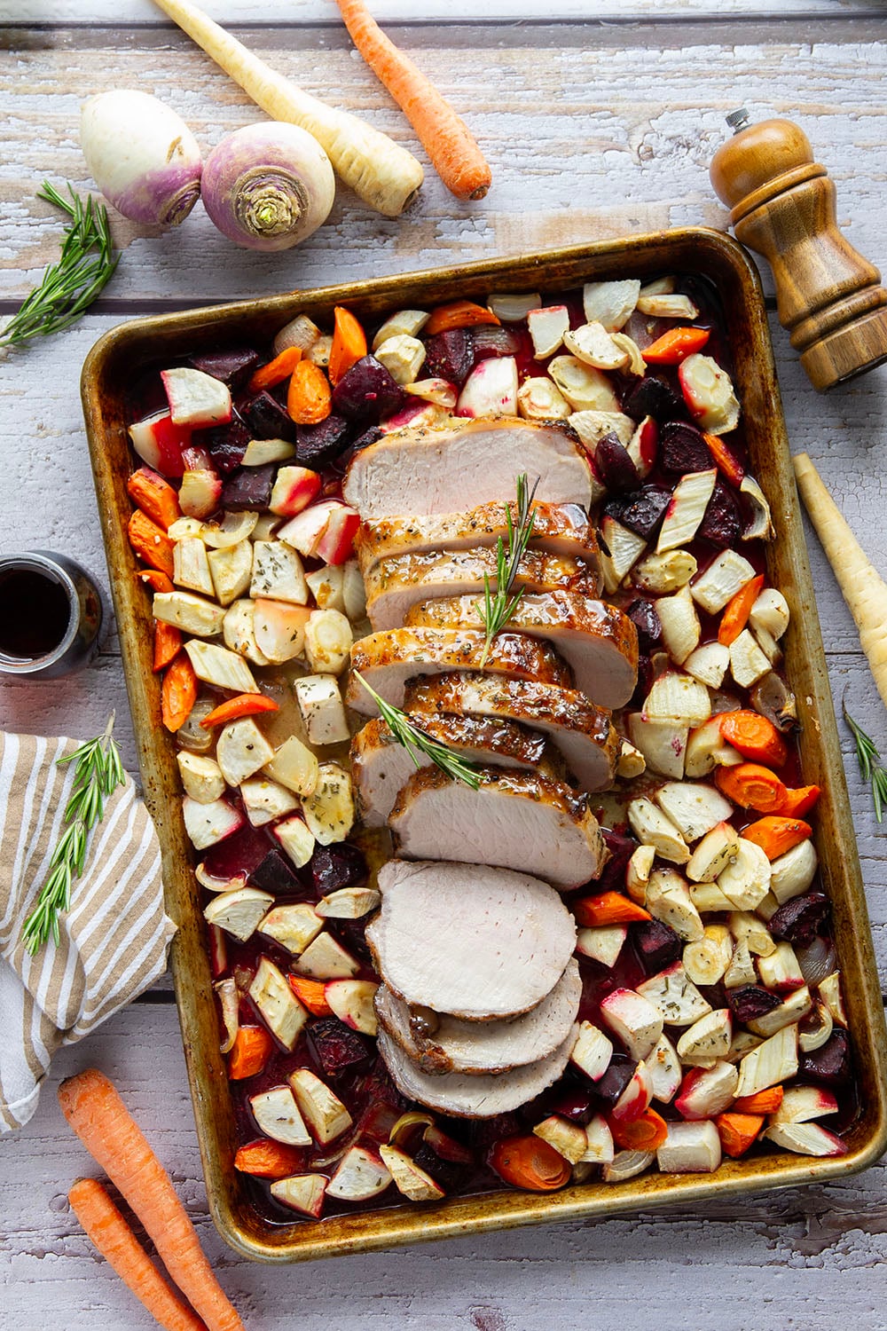 Smoky Maple-Glazed Pork Tenderloin with Roasted Root Vegetables