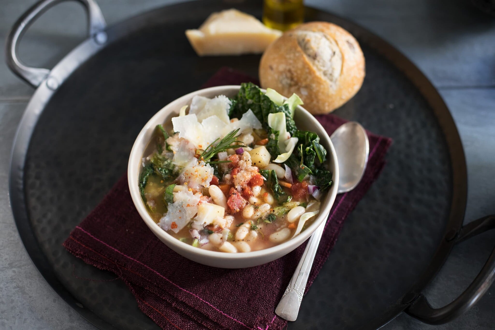 Authentic Tuscan Ribollita with Kale and Bread
