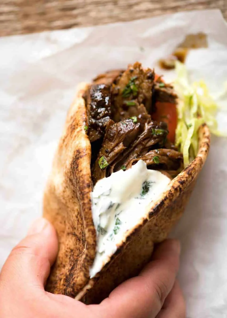Slow-Roasted Lamb Shawarma with Sumac and Tahini Drizzle