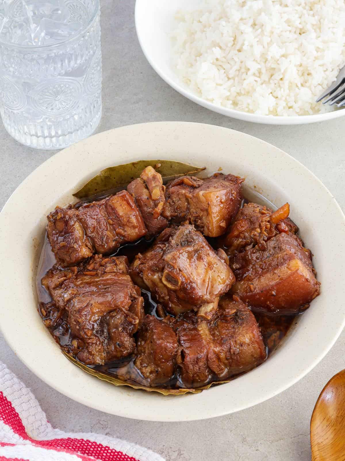 Slow-Simmered Pork Adobo with Vinegar and Soy