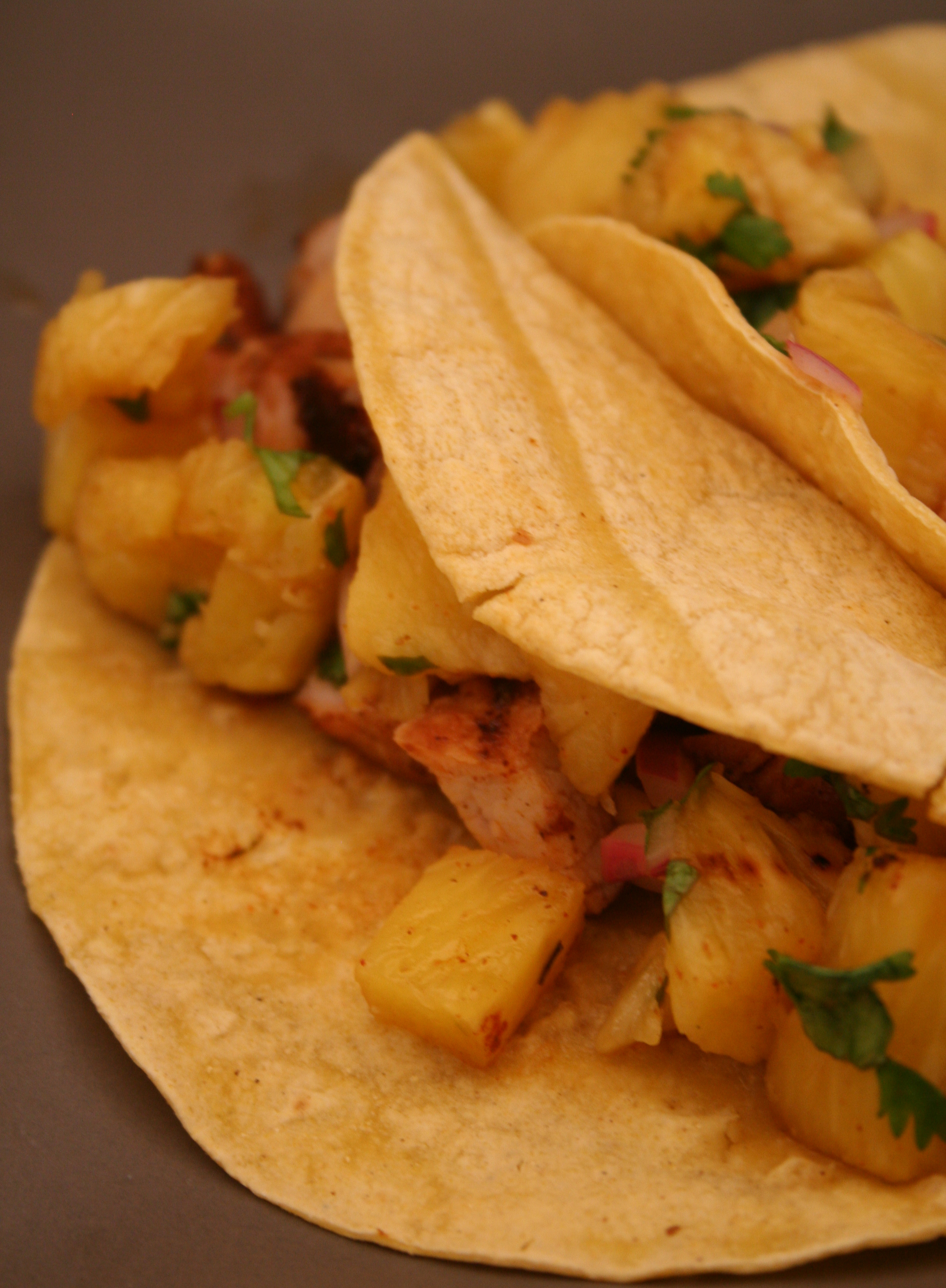 Grilled Spicy Chipotle Pork Tacos with Pineapple Salsa