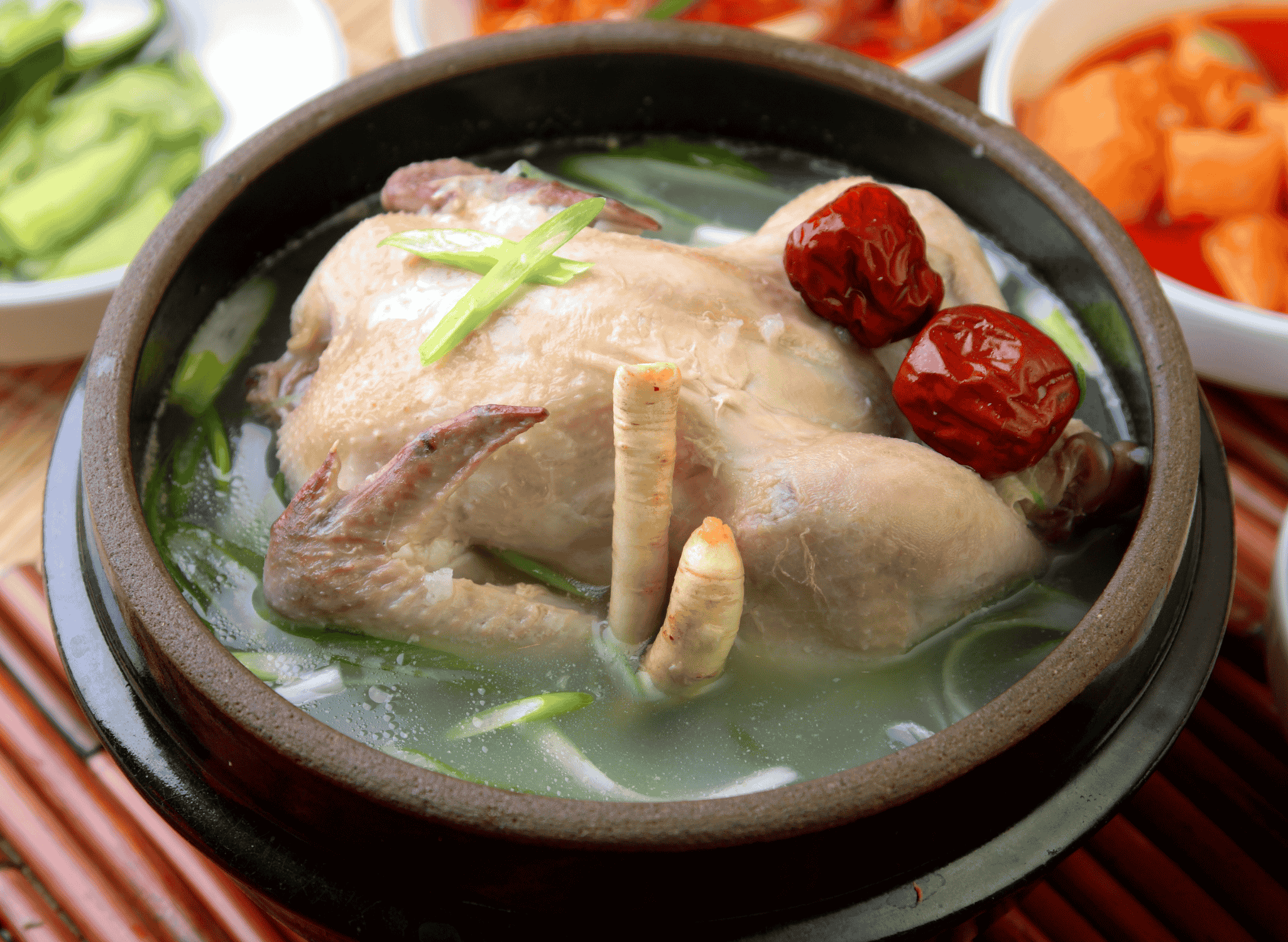 Spicy Korean Red Ginseng Chicken Soup