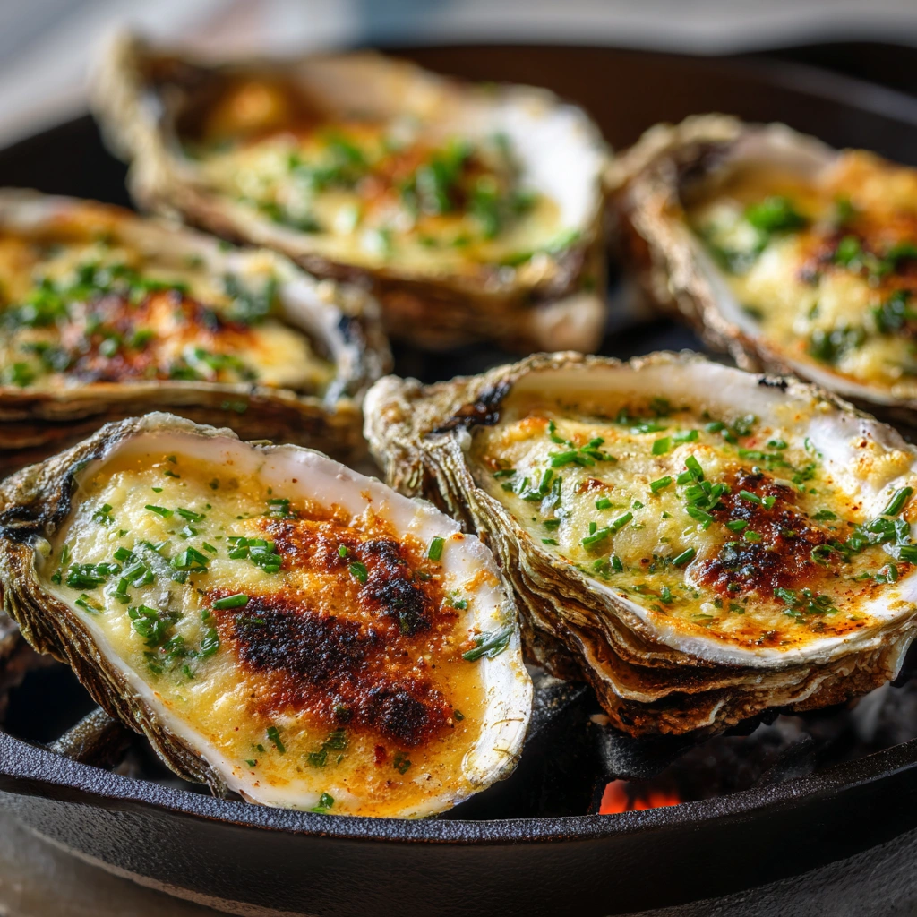Char-Grilled Oysters with Smoky Herb Butter