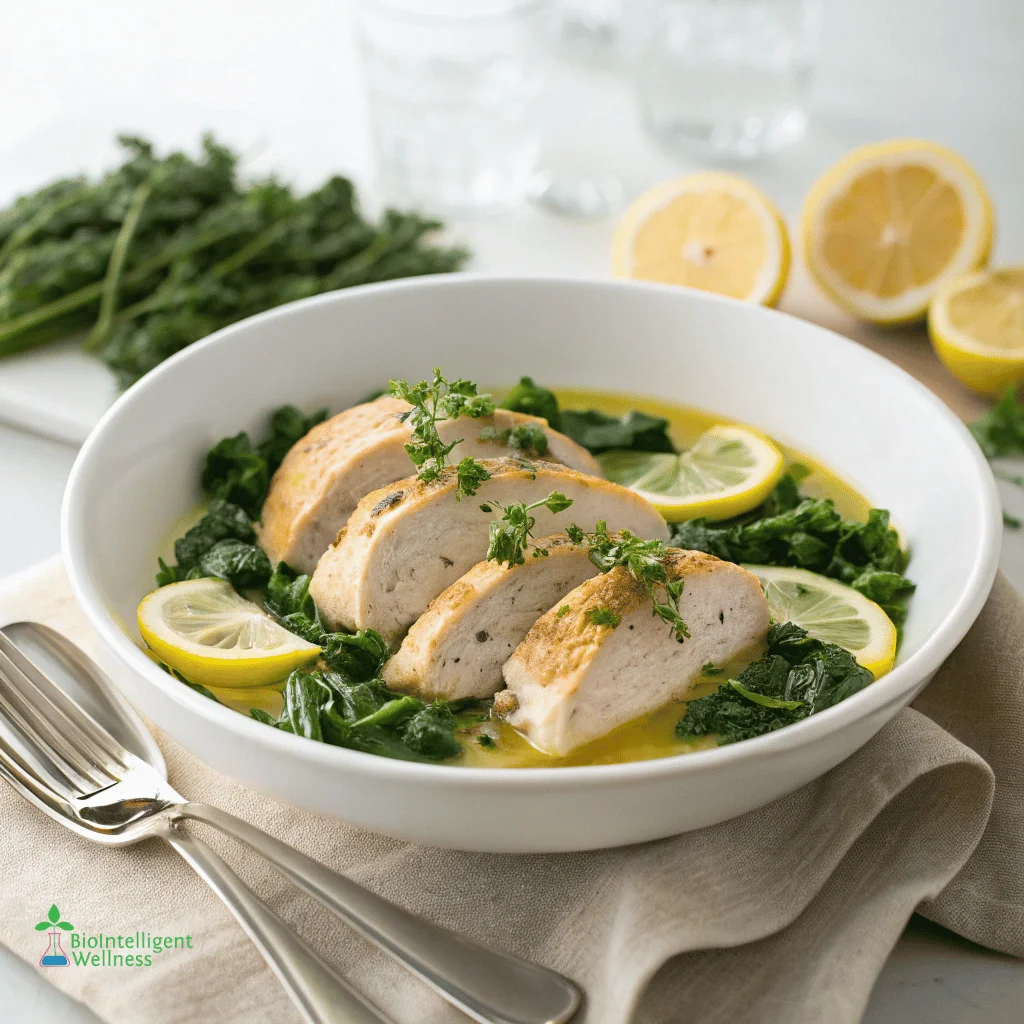 Instant Pot Lemon-Garlic Chicken with Chickpeas