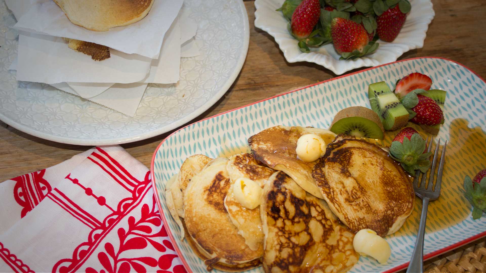 All-Day Southern Buttermilk Pancakes with Maple Butter