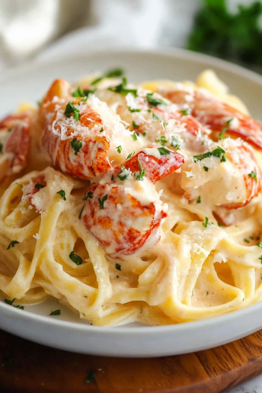 The Best Creamy Lobster Pasta