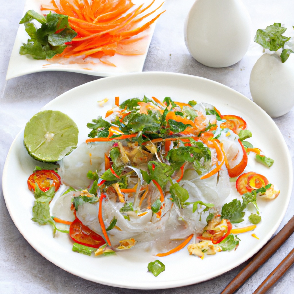 Quick Vietnamese Rice Noodle Salad with Lemongrass Dressing