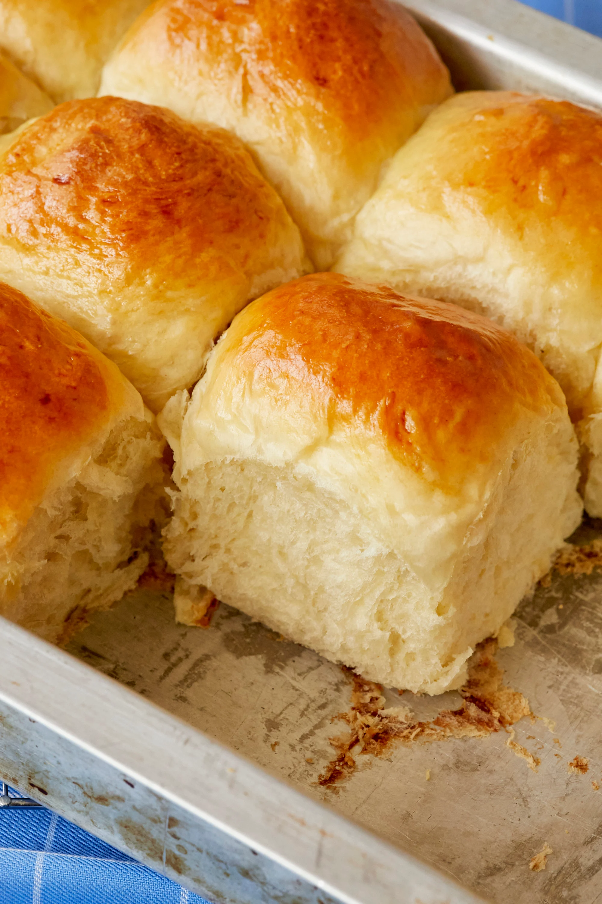 Mashed Potato Yeast Rolls with Buttery Glaze