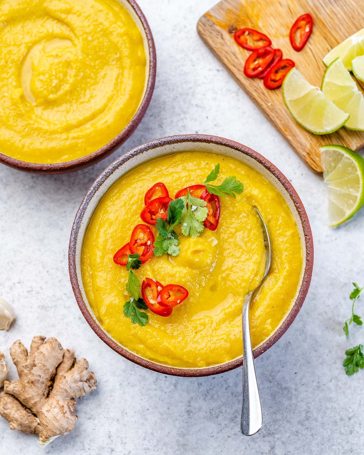 Roasted Spiced Cauliflower and Carrot Soup