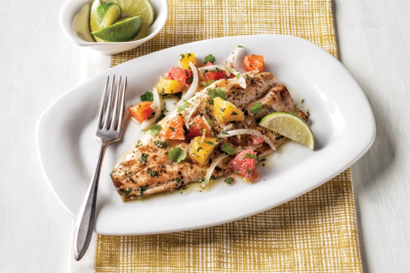 Pan-Seared Trout with Aji Amarillo Citrus Sauce