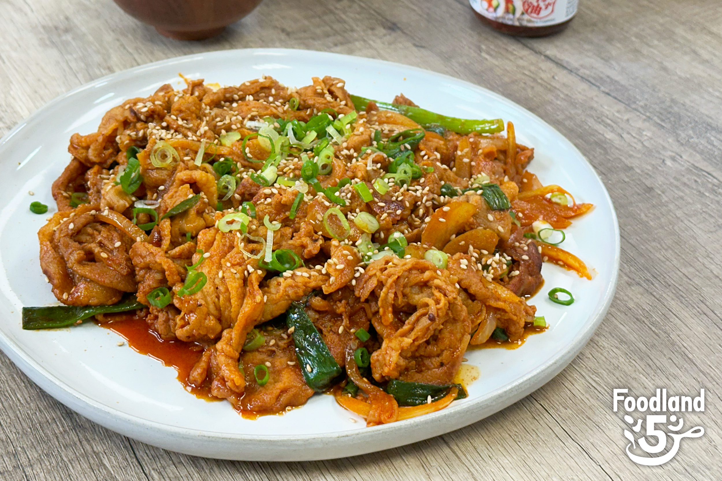 Spicy Pork Bulgogi Stir-Fry with Scallions and Sesame