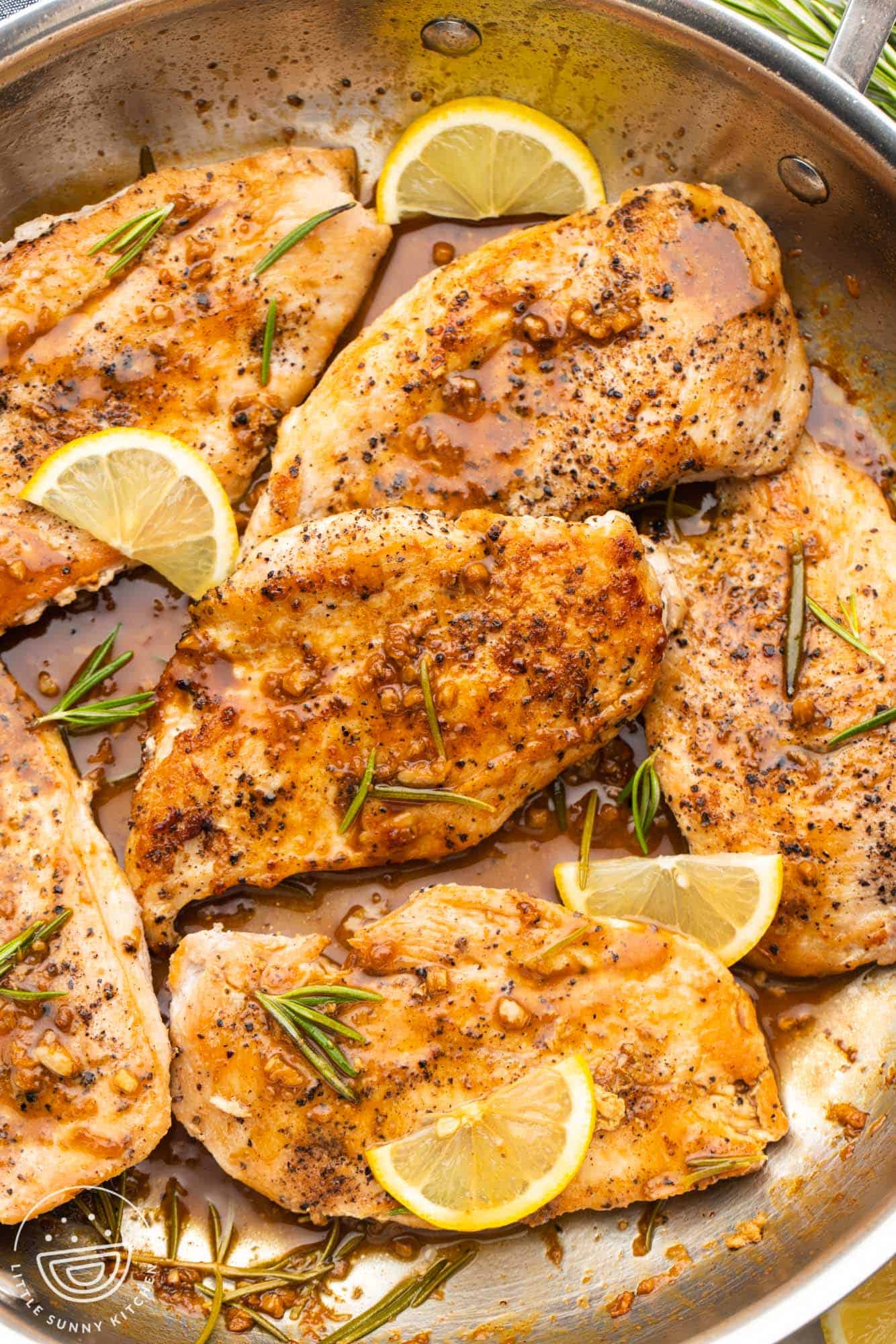 Italian Pan-Seared Chicken with Lemon and Rosemary