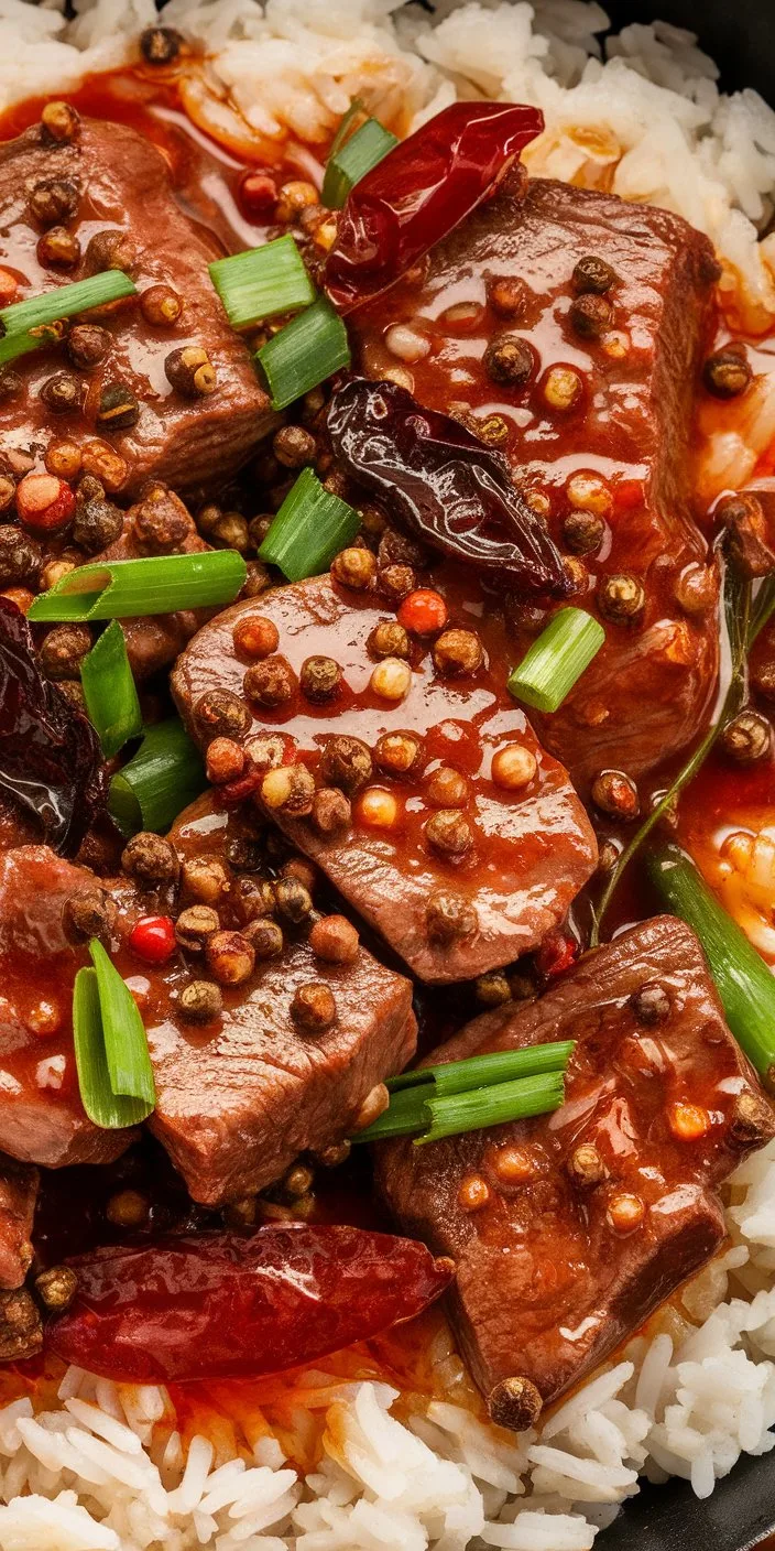 Stir-Fried Beef with Authentic Sichuan Peppercorn and Chili Sauce
