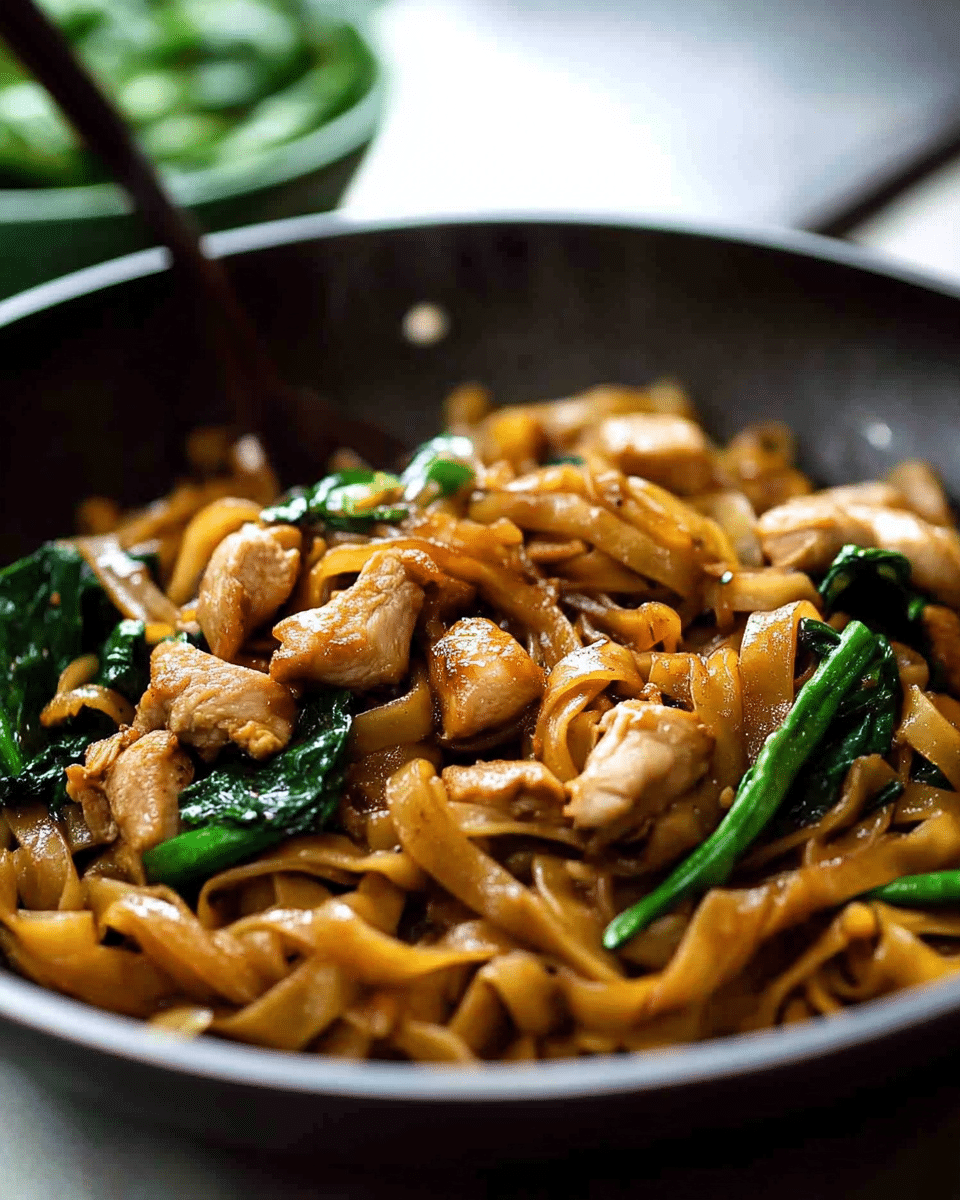 Pad See Ew Stir-Fried Noodles with Chinese Broccoli and Egg