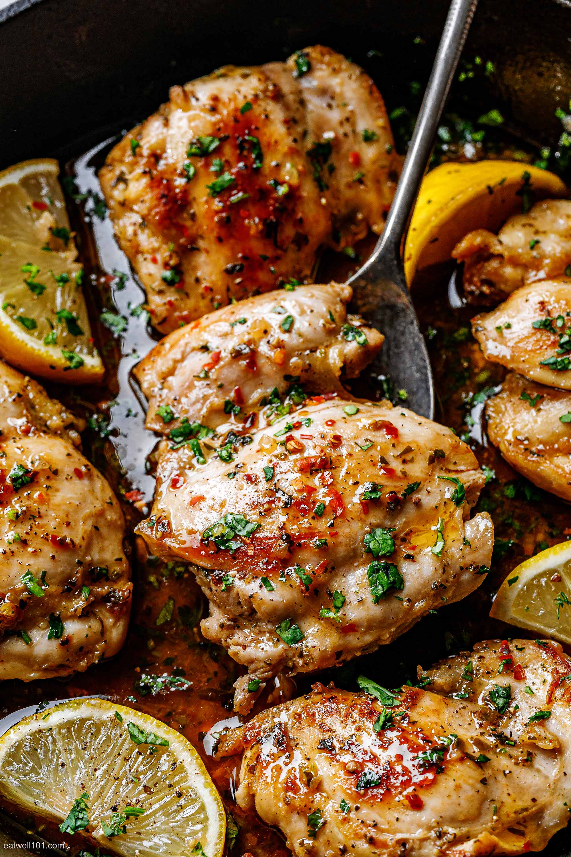 Aperol-Glazed Roasted Chicken Thighs