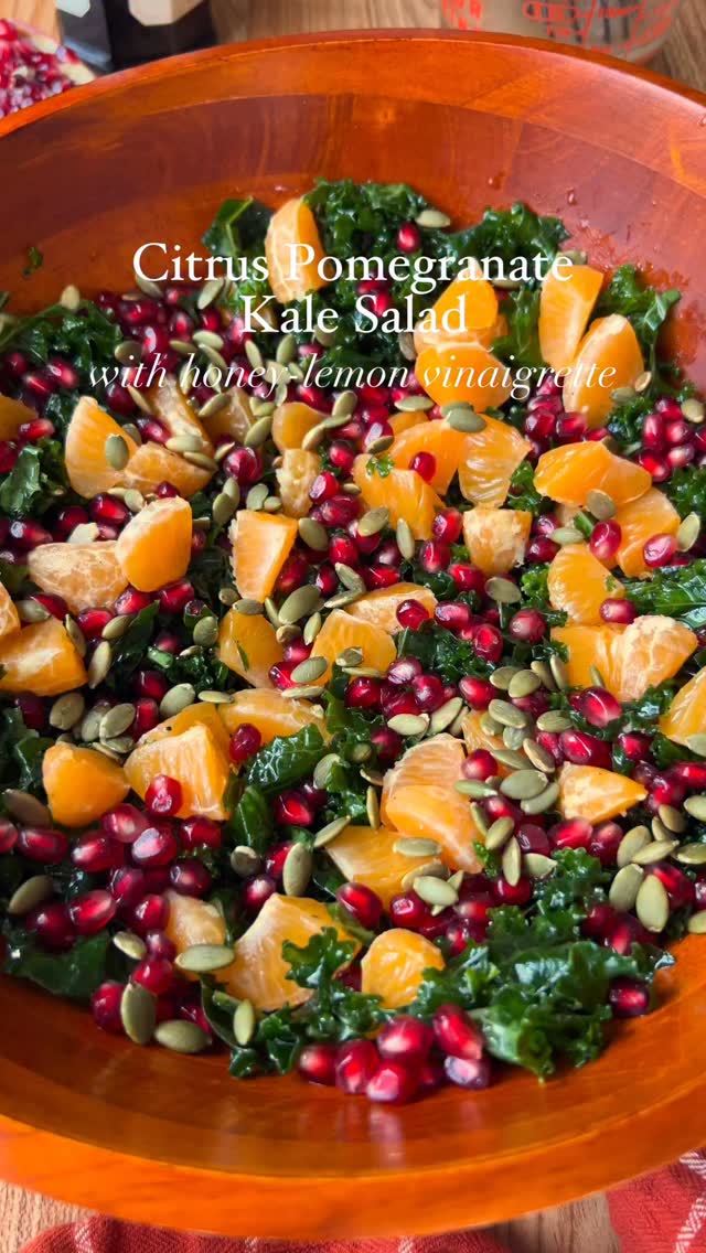 New Year’s Day Citrus Salad with Pomegranate and Honey Vinaigrette