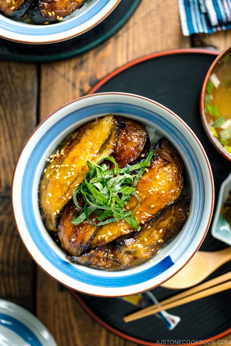 Lexus-Inspired Miso-Glazed Eggplant Donburi