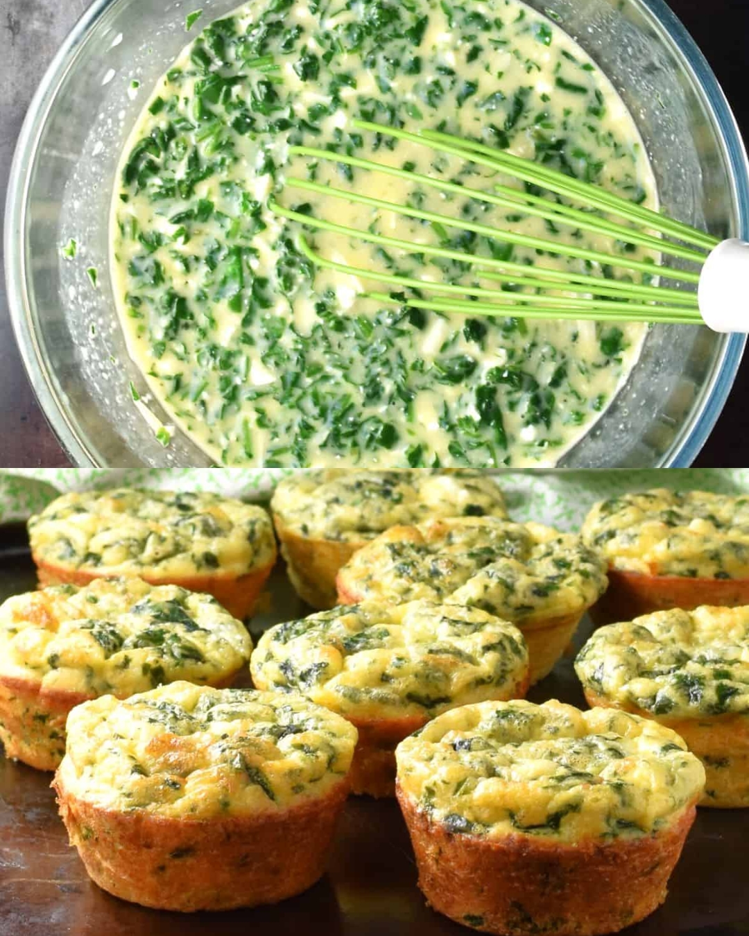Cheese and Spinach Chaffle Muffins