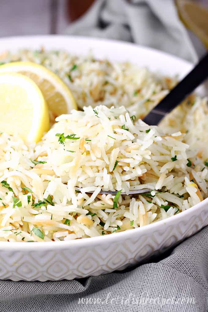 Greek Lemon-Rice Pilaf with Dill and Pine Nuts