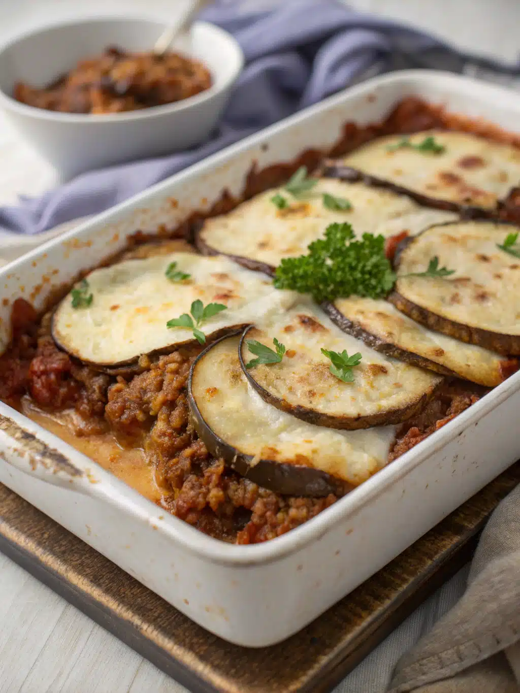 Slow-Simmered Eggplant Moussaka with Bechamel