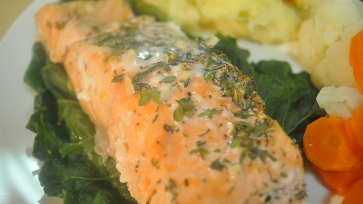 XML-Inspired Lemon Herb Salmon with Asparagus