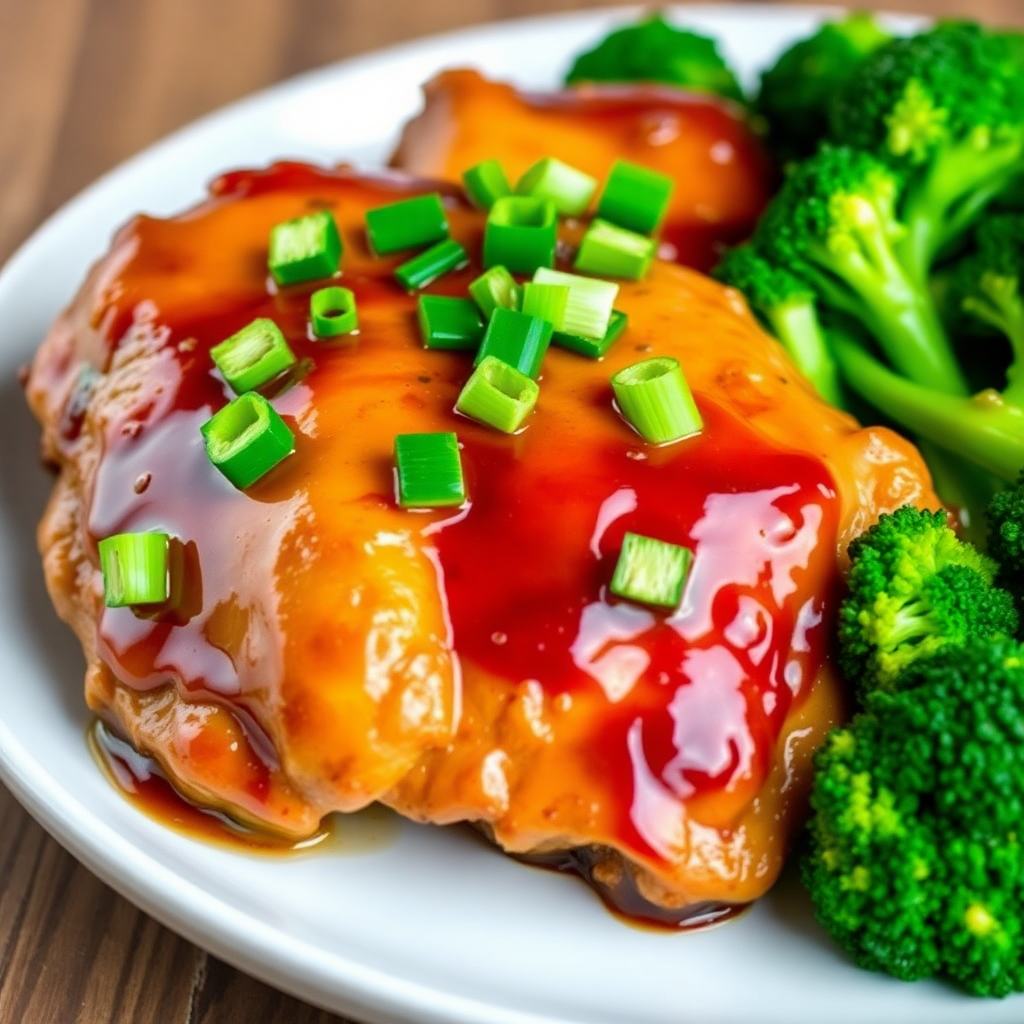 Pan-Seared Chicken with Soy-Ginger Glaze and Scallions