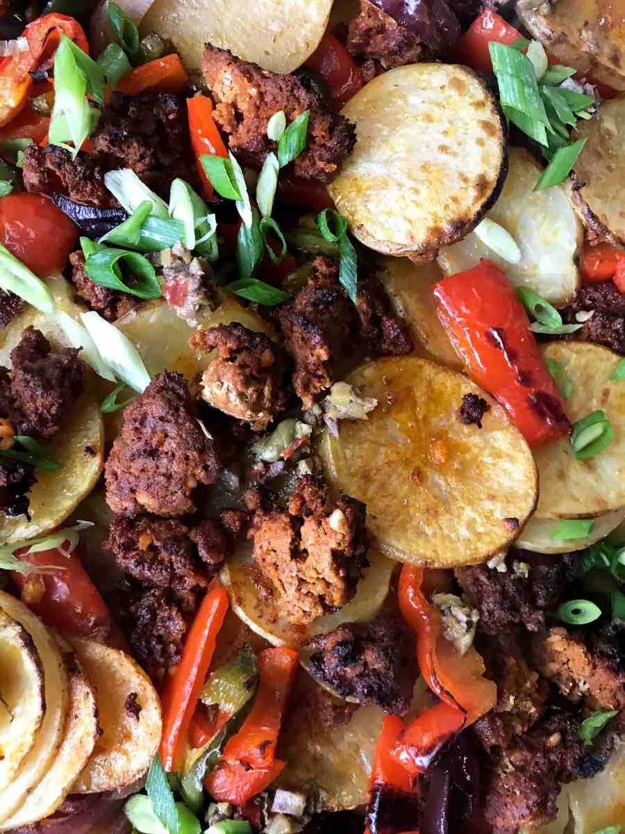Sheet Pan Spanish Chorizo and Potato Roast