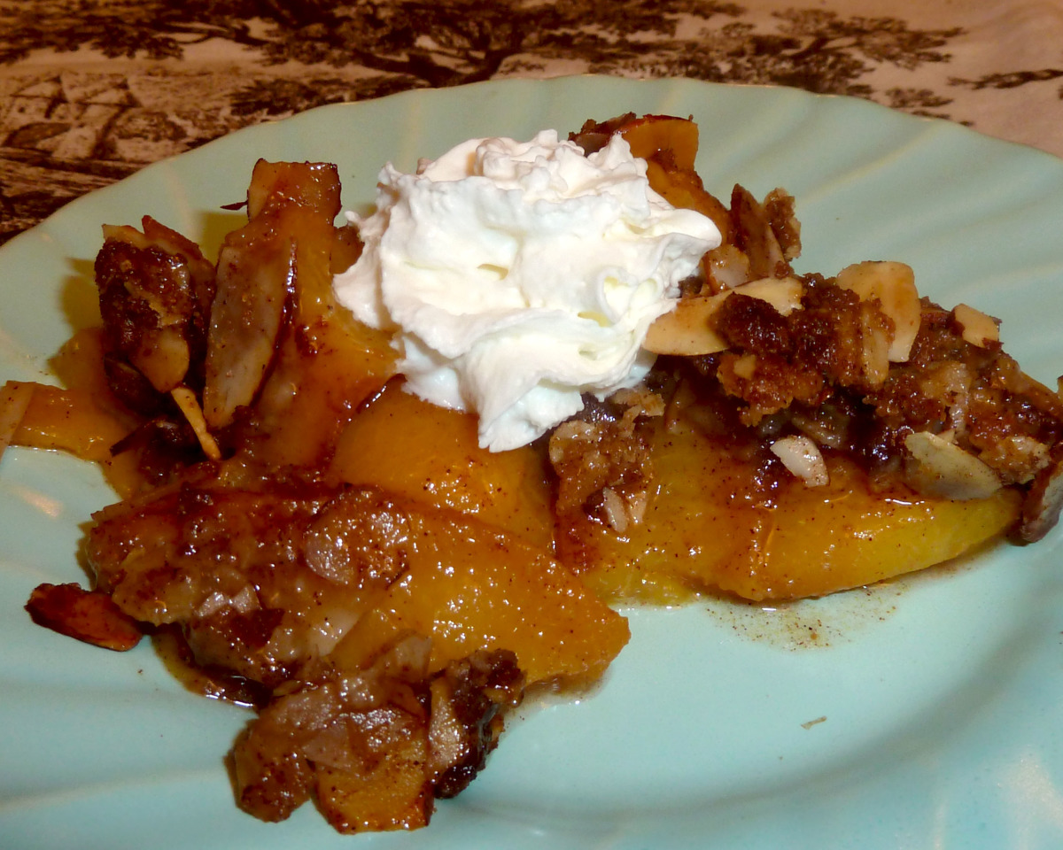 Cinnamon-Spiced Pear and Almond Crisp