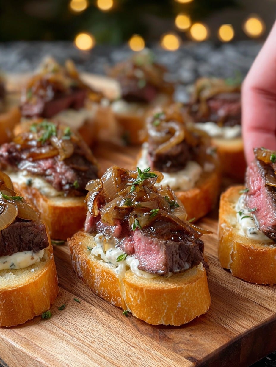 Pan-Seared Steak Sandwich with Caramelized Onions and Horseradish Mayo