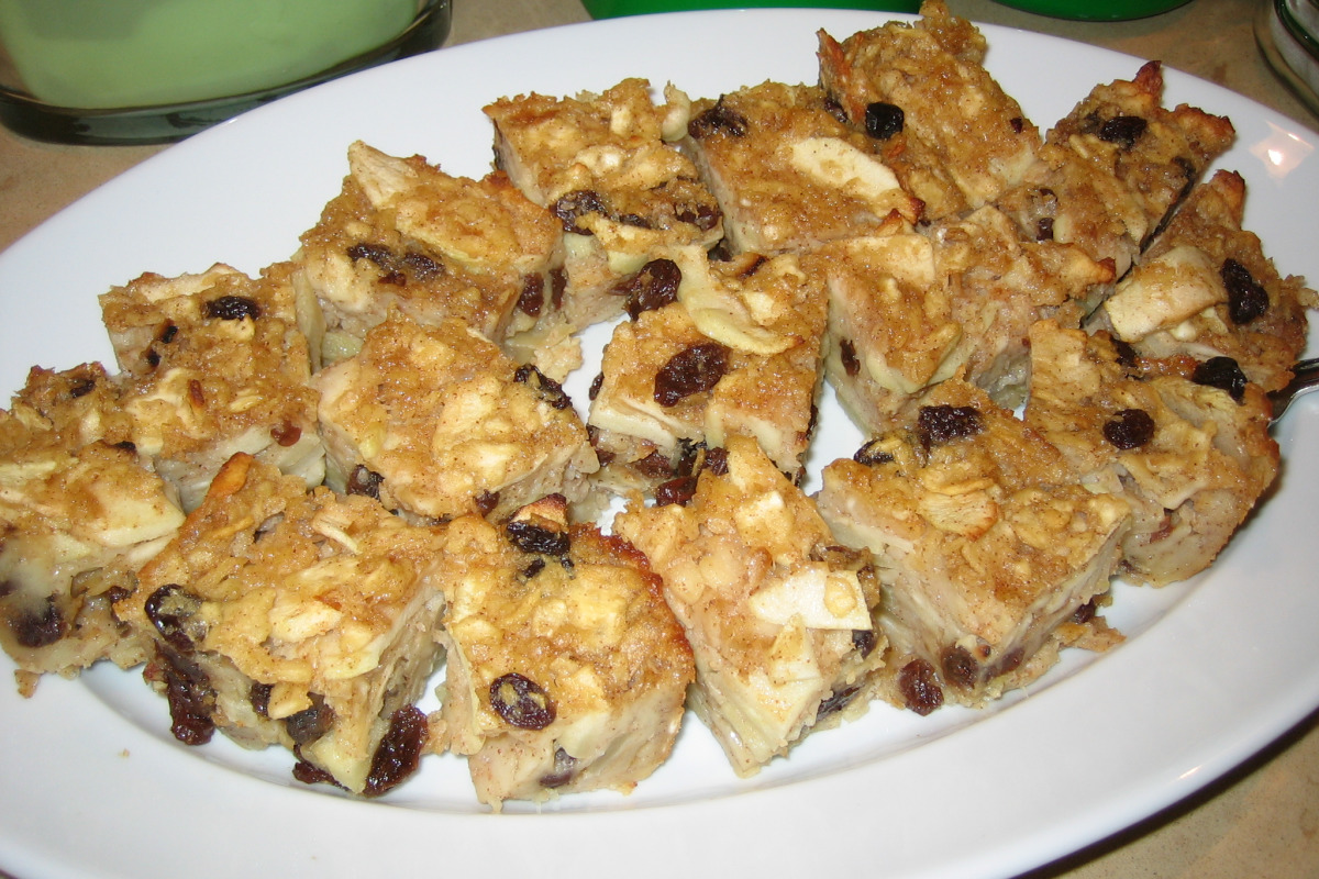 Baked Matzah Kugel with Caramelized Onions and Apples