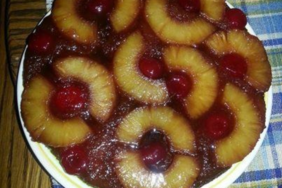 Spiced Rum Pineapple Upside-Down Cake