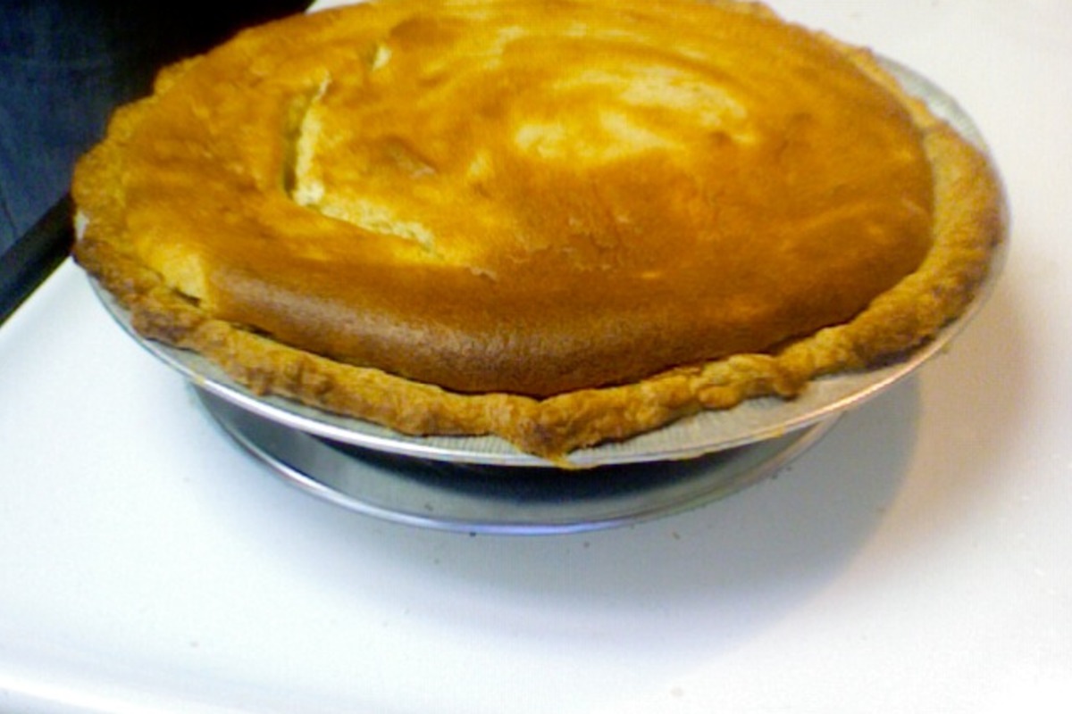 Baked Melktert with Cinnamon Dusting