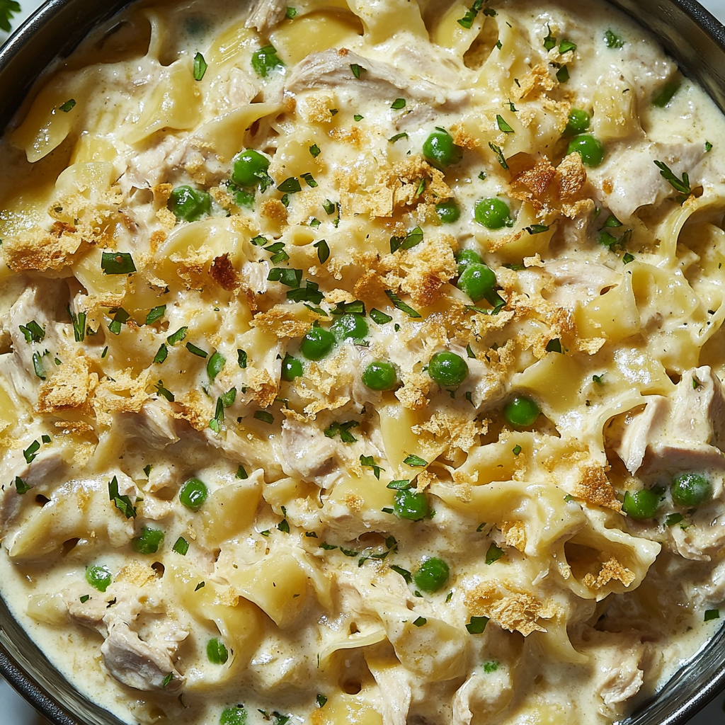 One-Pot Tuna Noodle Casserole with Homemade Béchamel
