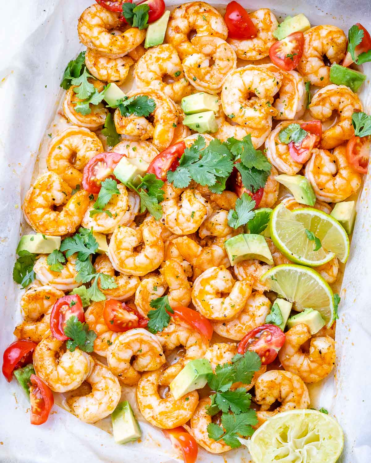 Sheet Pan Chili-Lime Shrimp with Avocado Salsa