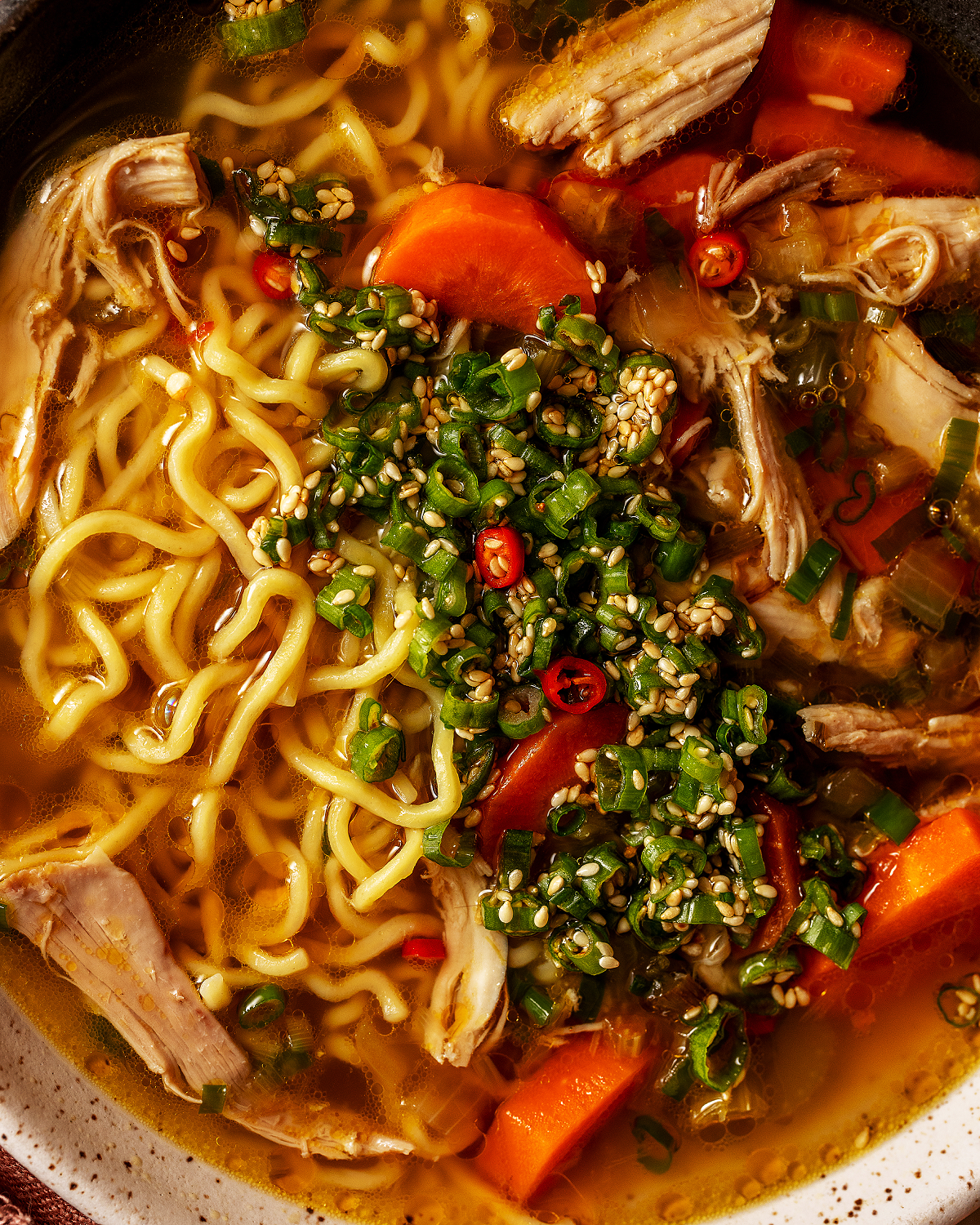 Ginseng-Infused Chicken Soup with Ginger and Scallion