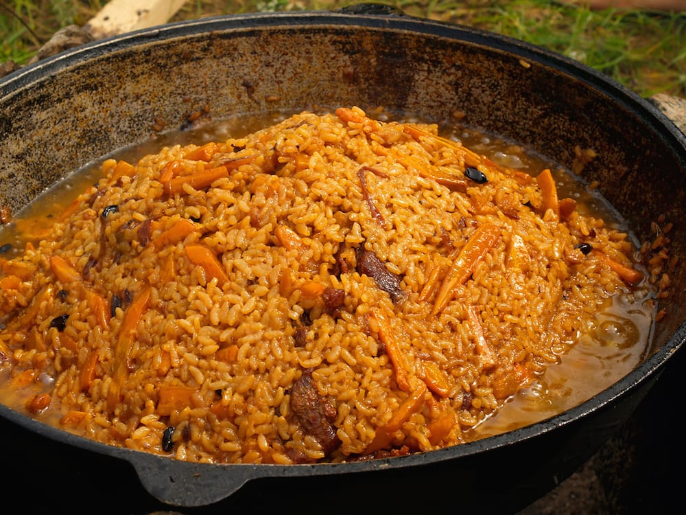Simmered Tanzanian Pilau Rice with Aromatic Spices